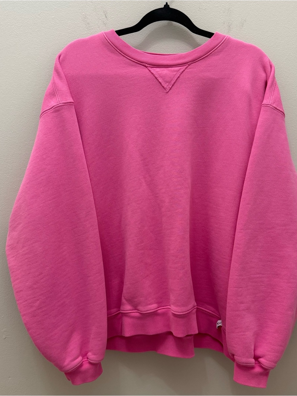 Akimbo Club Bright Pink Oversized Crewneck Sweatshirt unisex size medium